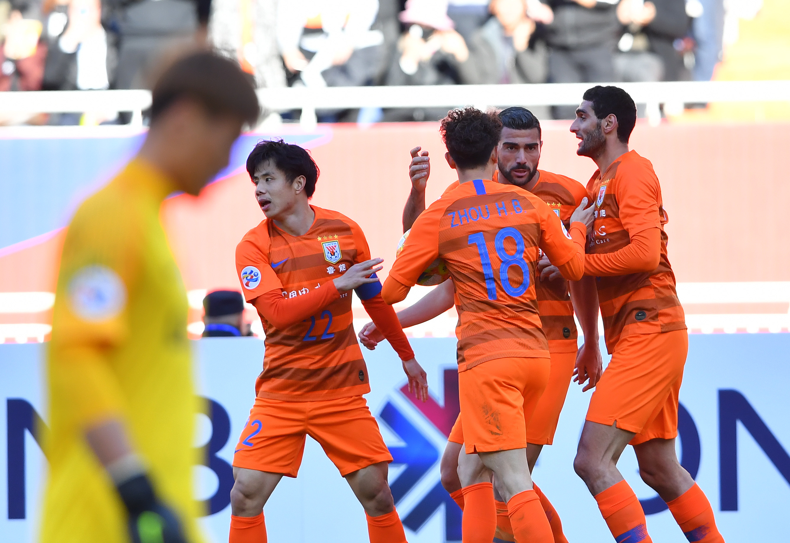 足球——亚冠:山东鲁能泰山平鹿岛鹿角(2)