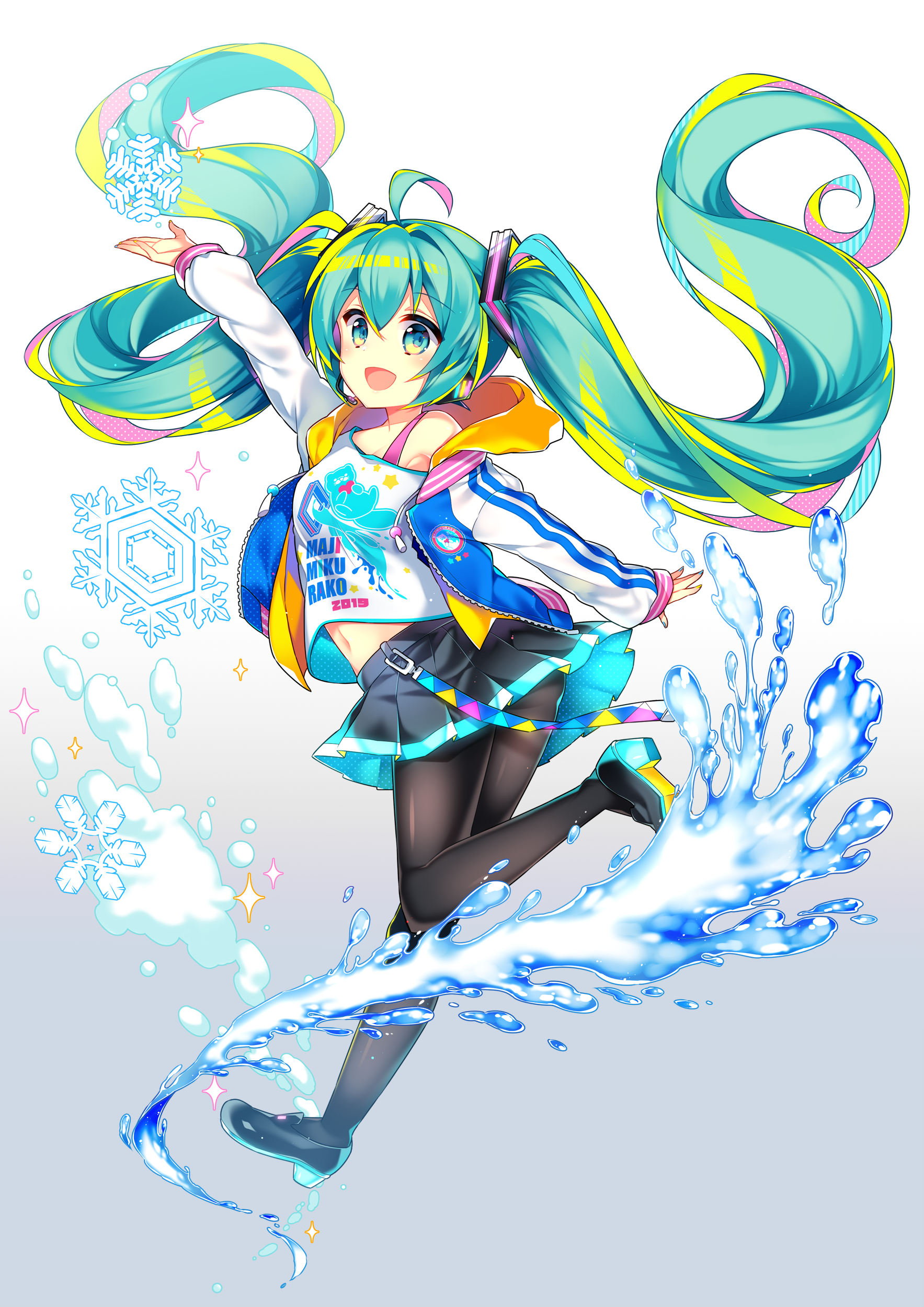 同人图:初音未来为樱花节应援,美如公主殿下