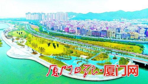 廈門海滄建設生態宜居新城 馬鑾灣帶狀公園開放