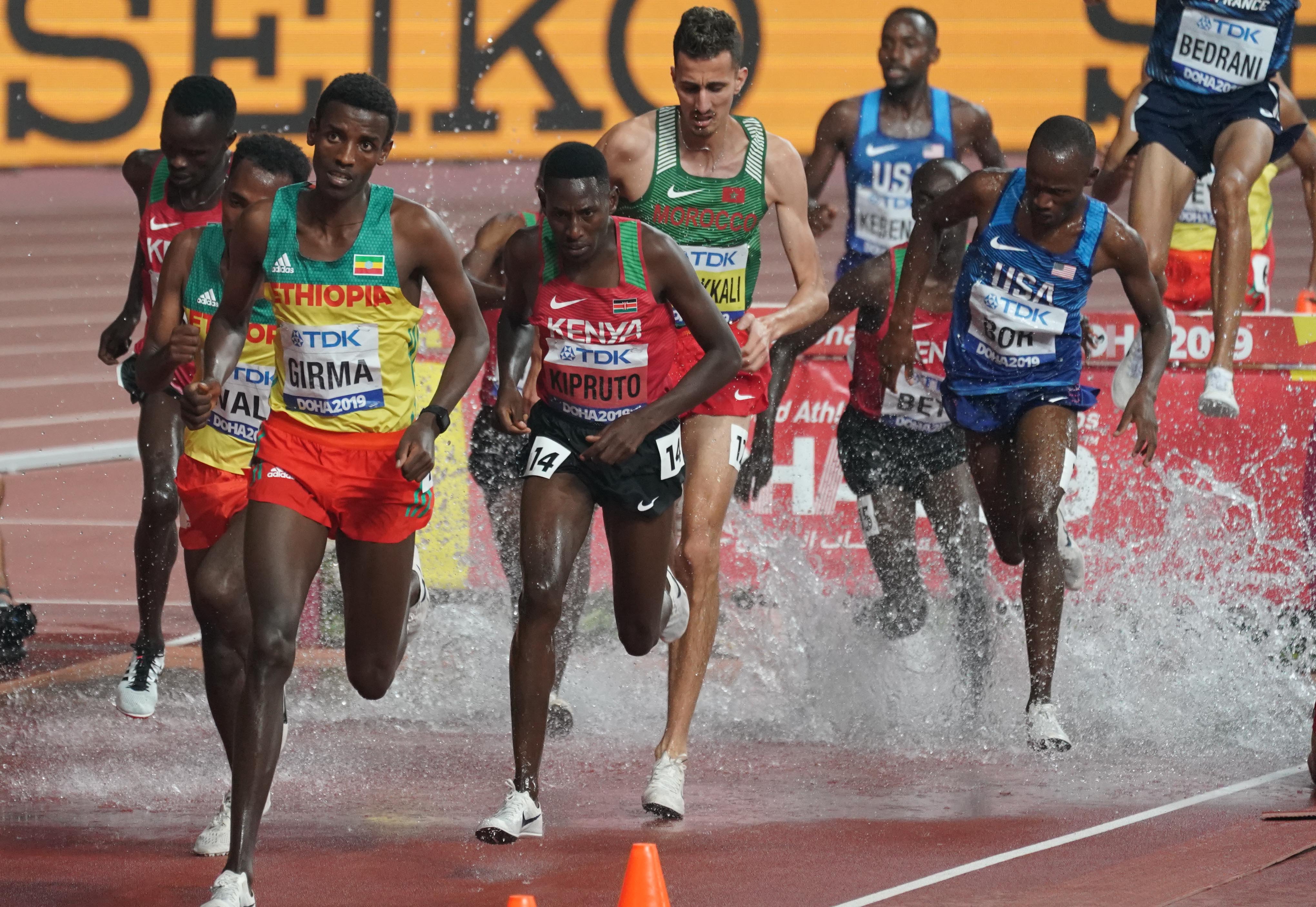 田径——男子3000米障碍:肯尼亚选手基普鲁托夺冠