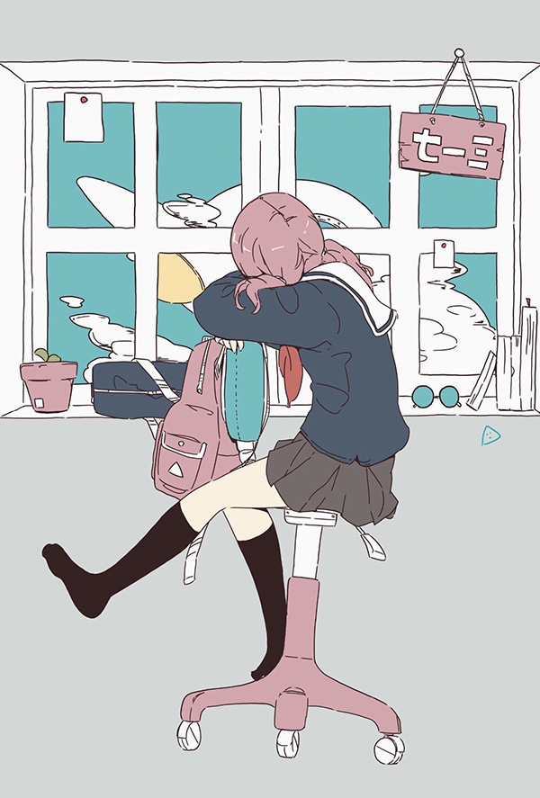 动漫壁纸,头像|p站精选|jk风|你是学生时代独属于我的下课铃