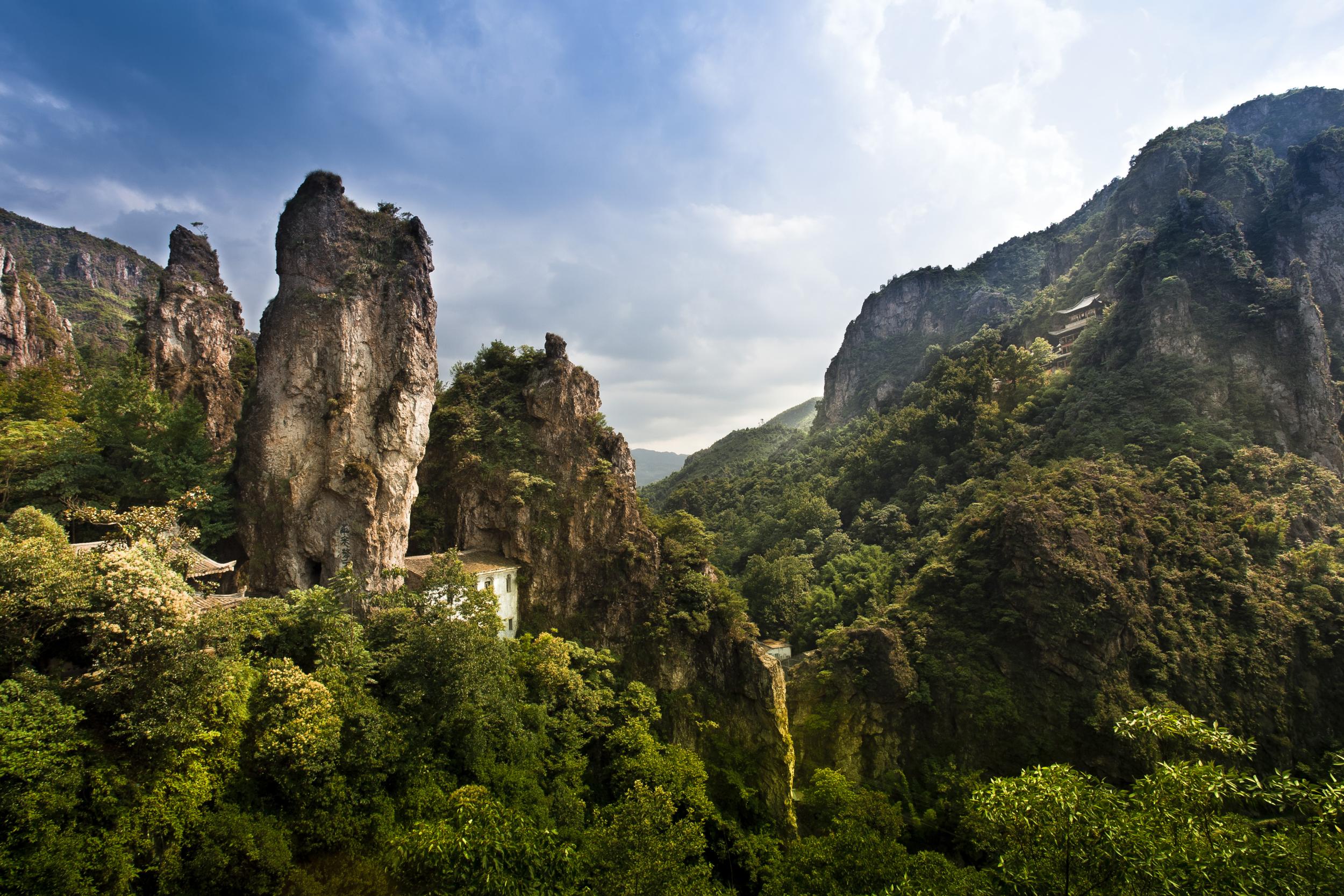 浙江雁荡山地貌图片