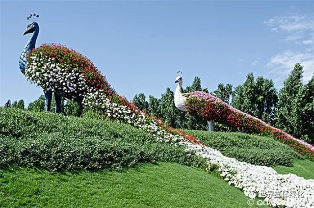 城市绿化必不可少的造景应用:立体花坛营造大全