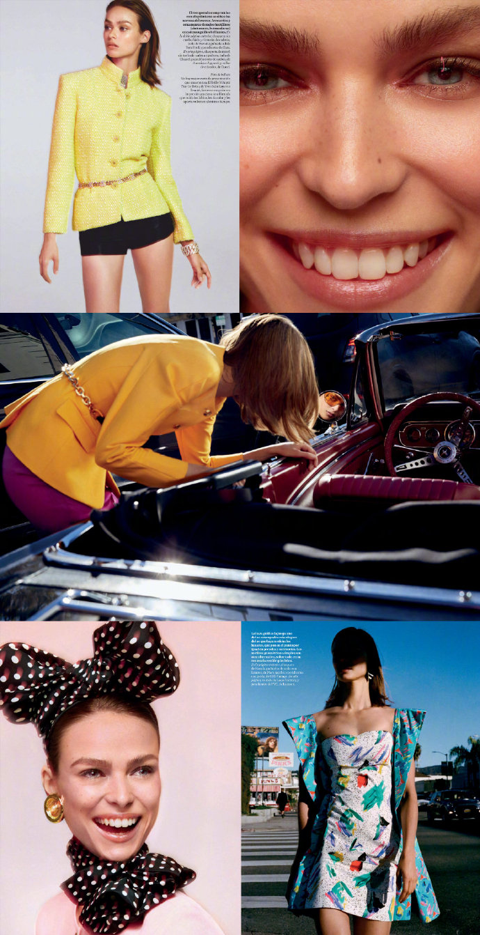 西班牙版《vogue》三月刊, 荷兰超模birgit kos演绎的-"felices 80"