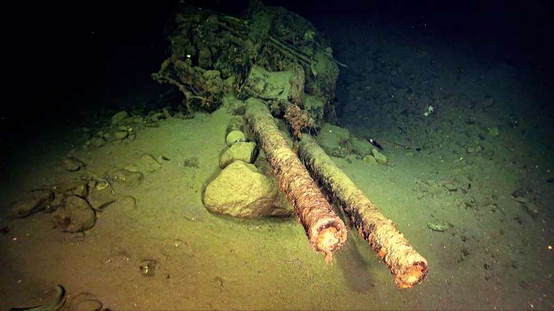 太平洋战争沉没战舰「比叡」 残骸于南太平洋海底寻获