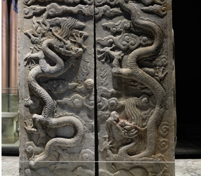 北海公园小西天内举办明清石雕石刻文物展