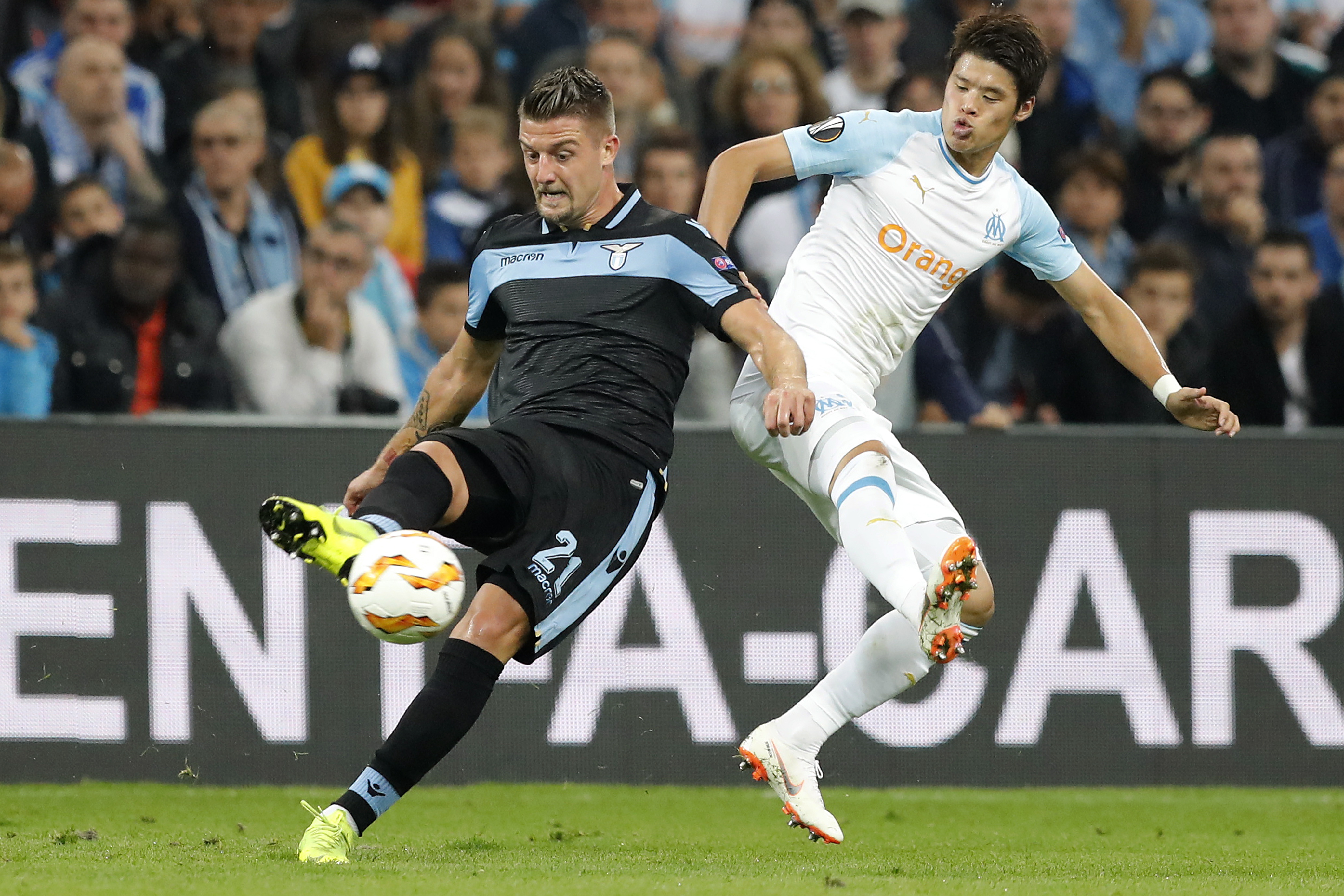 足球——欧罗巴联赛:拉齐奥胜马赛