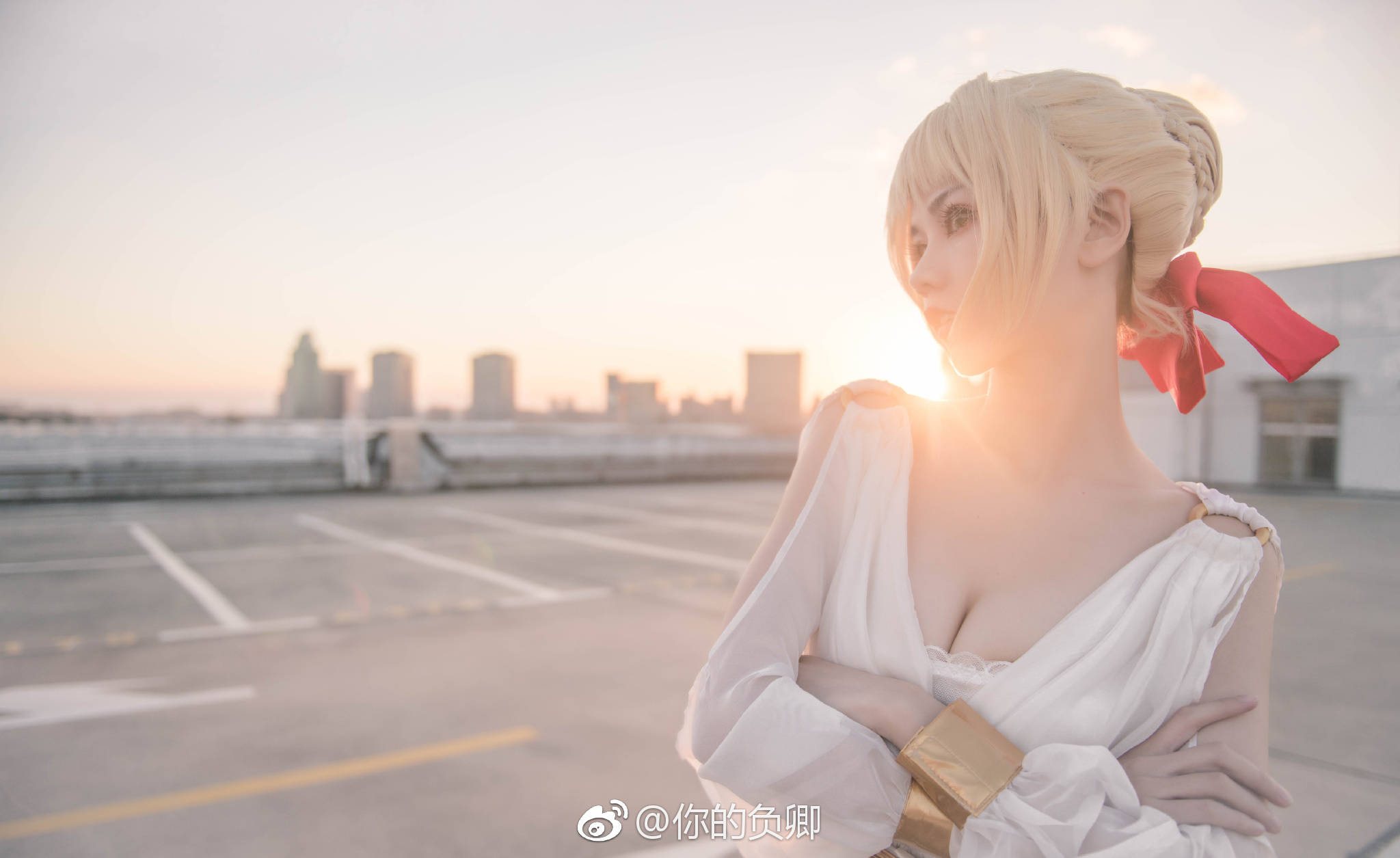 fate:长腿美女cos尼禄,完美身材超凡脱俗,第五张美到