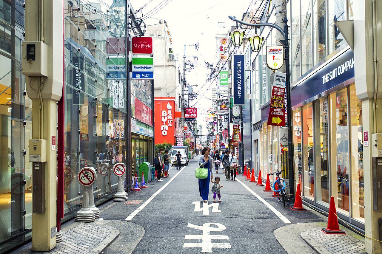 日本街头壁纸 景色图片