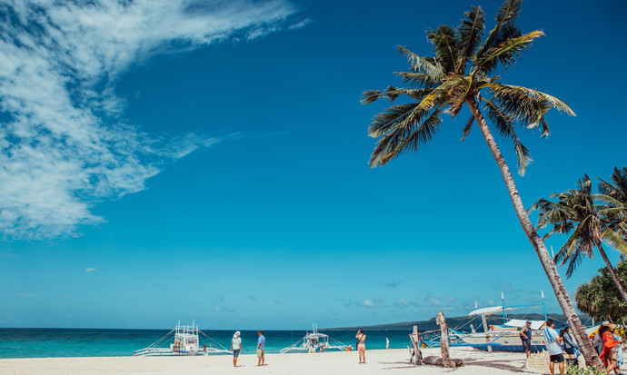 普卡海滩也称雅泊海滩,位于北部海岸,是长滩岛的第二大海滩