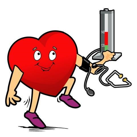 高血压预防卡通图片