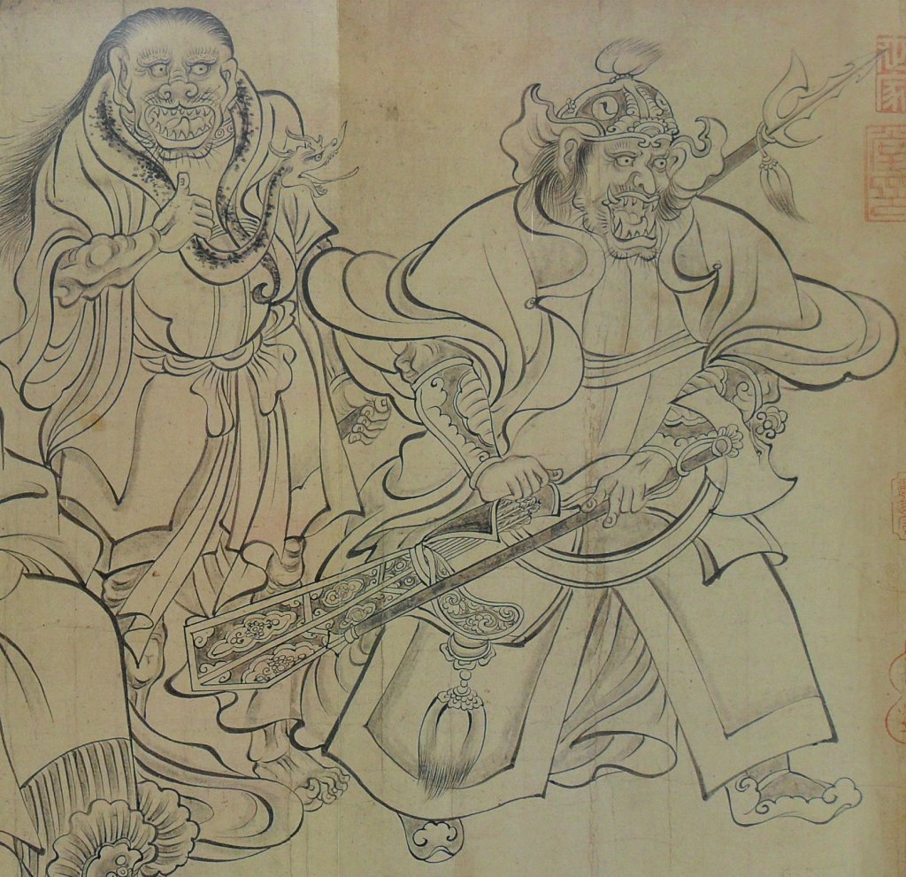 有着画圣之称的唯有唐朝的吴道子,擅长画佛道,神鬼,人物,山水,鸟兽