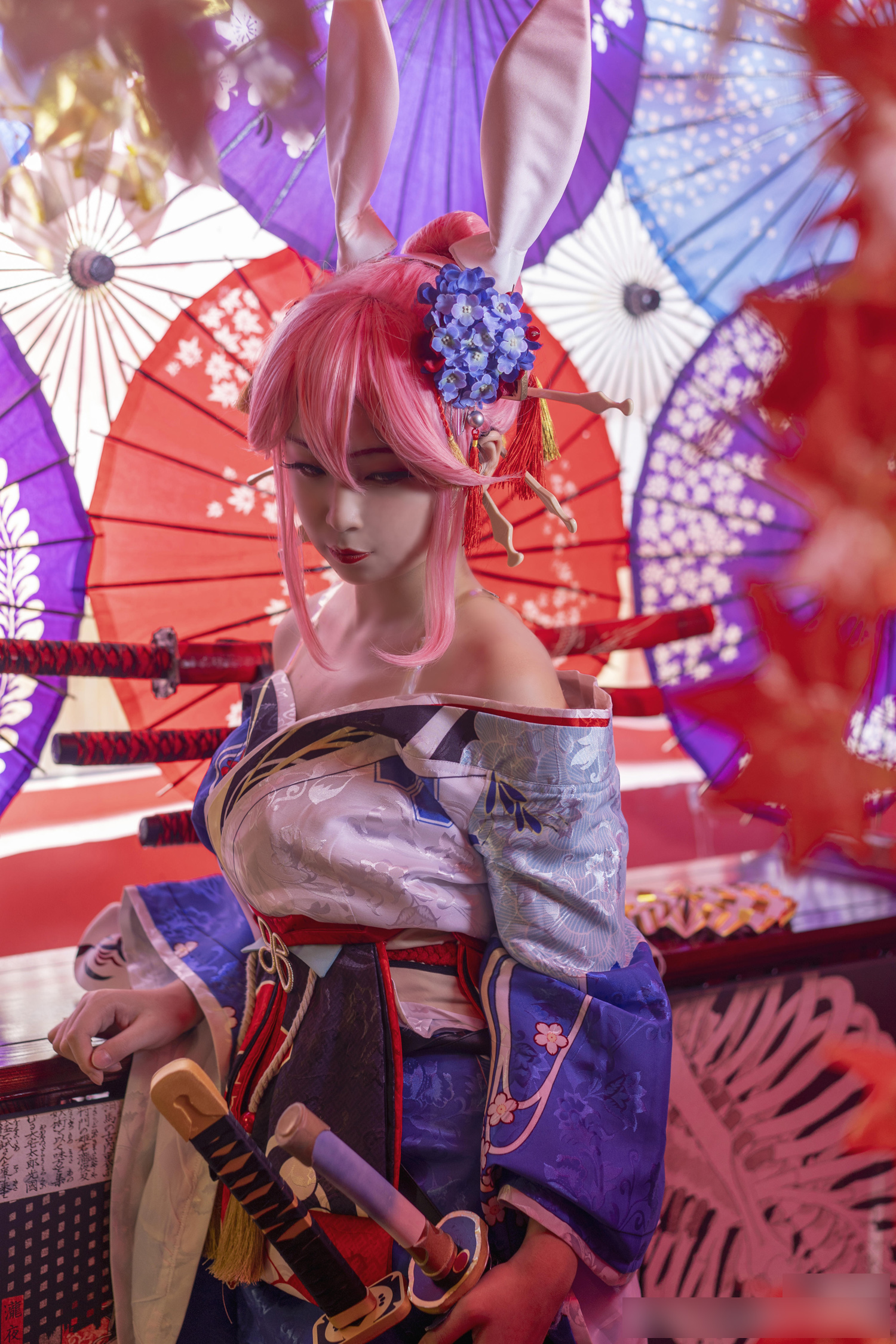 国人妹子扮演的崩坏学园角色八重樱!相当惊艳的一组cosplay作品