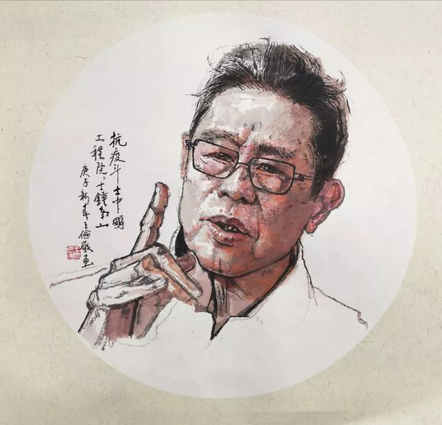 钟南山南抗击疫情绘画图片