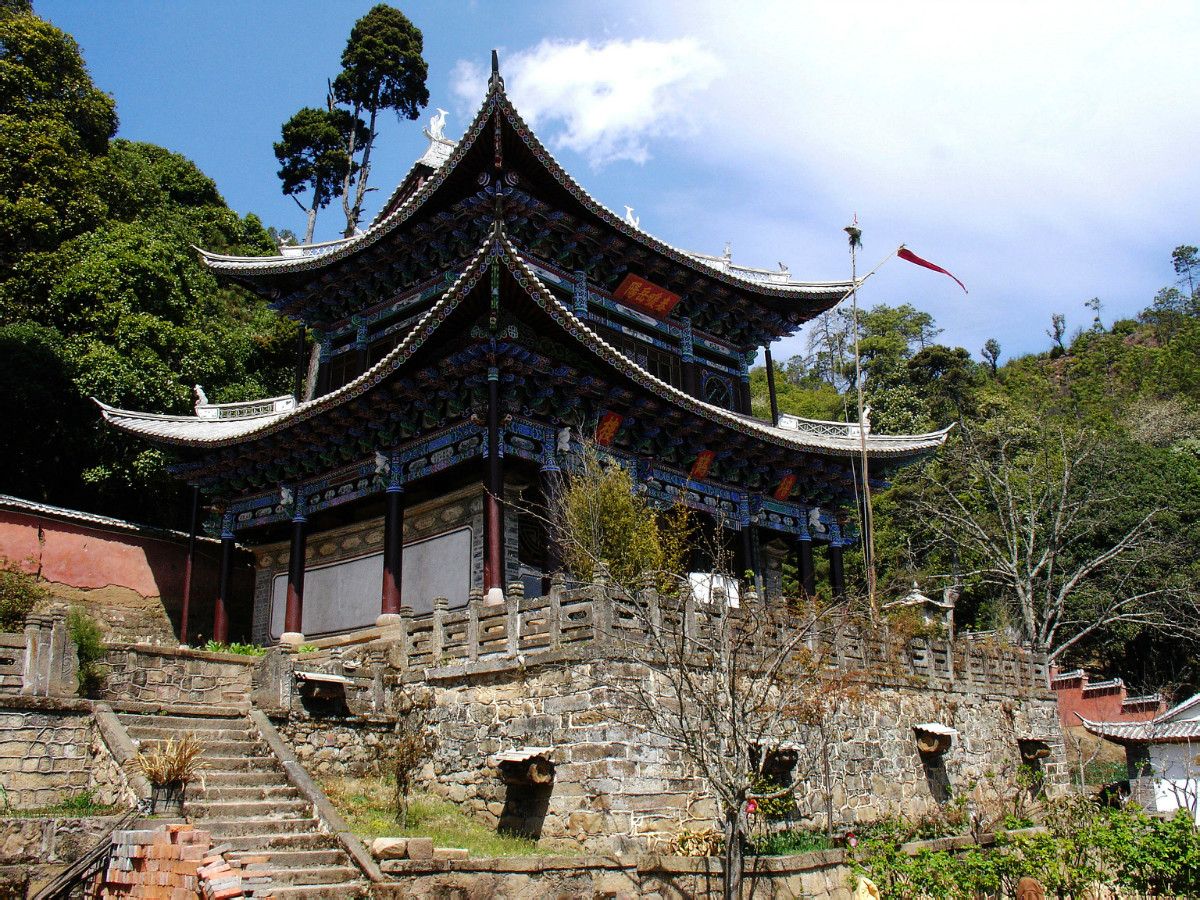 巍宝山太子殿简介,巍宝山太子殿天官赐福,大理巍宝山太子殿_大山谷图库