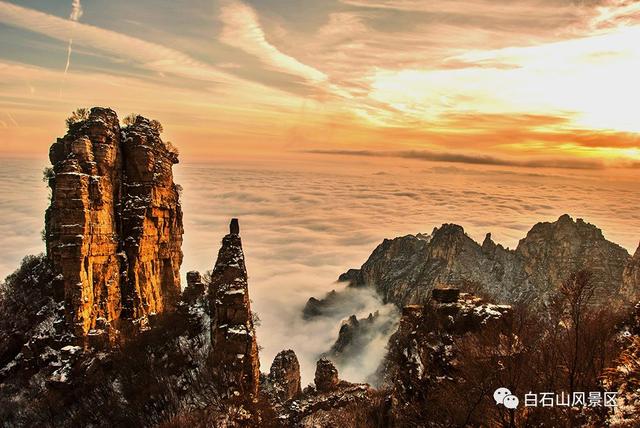 冬季来看山,山说白石美