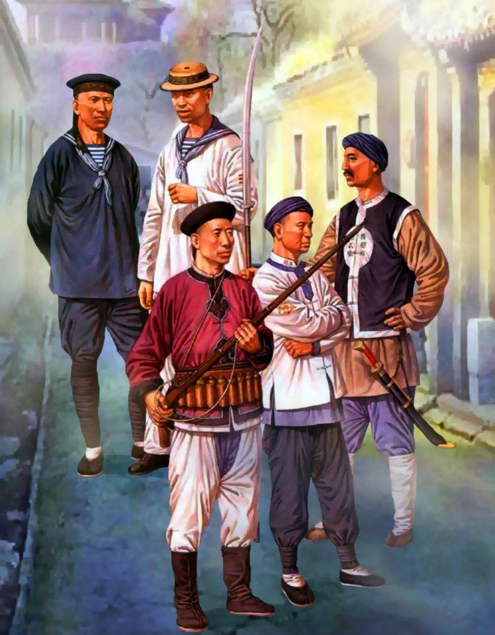 清末期的这支军队人数多,军官数量超士兵