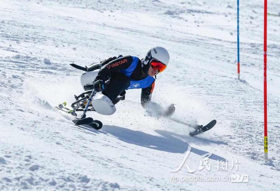 全國第十屆殘運會暨第七屆特奧會高山滑雪,單板滑雪比賽在河北崇禮