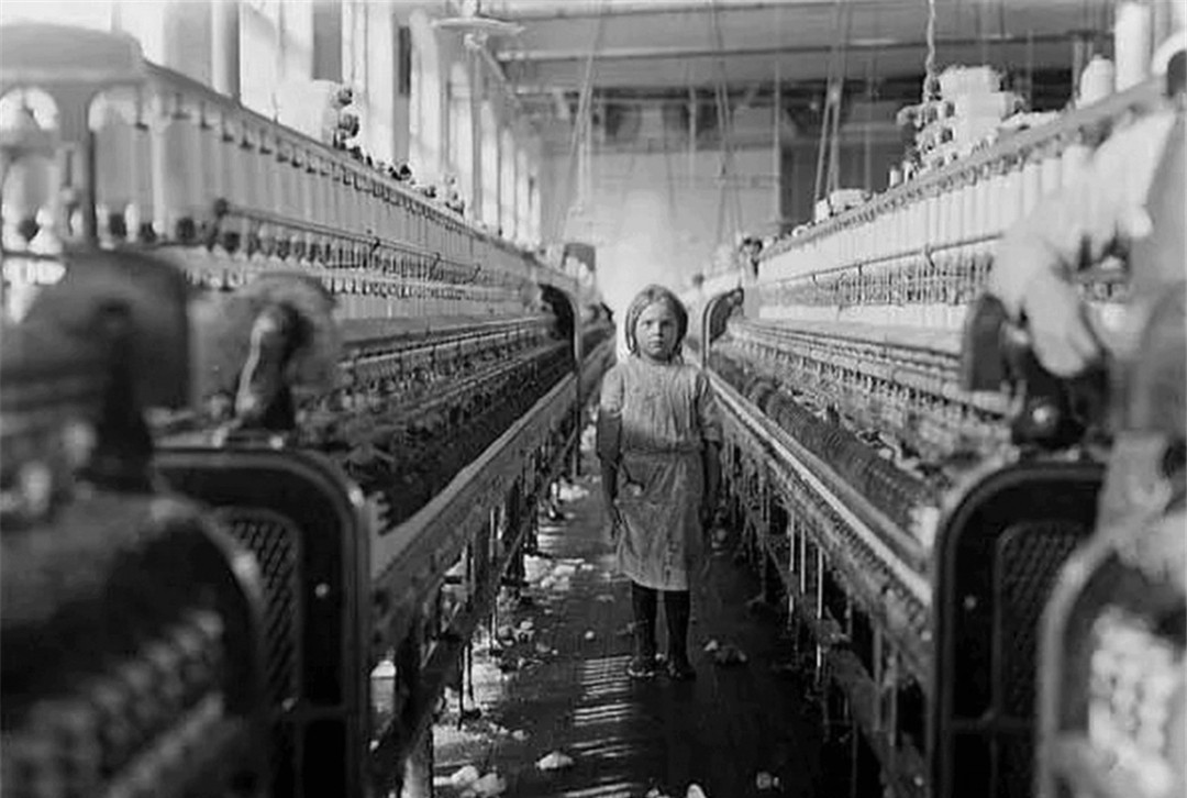 老照片:上世纪美国廉价童工,真是可怜,揭露资本主义剥削的嘴脸