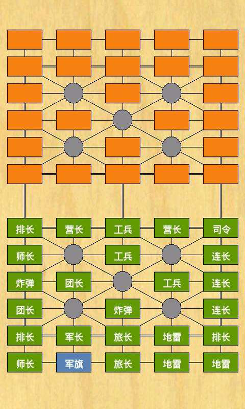 军棋一款非常经典的二人或四人军棋棋牌小游戏