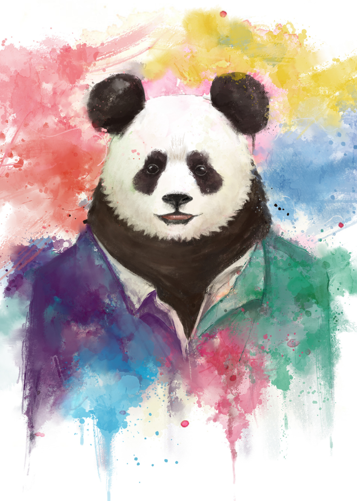 熊猫插画分享|圆滚滚胖乎乎的小可爱,谁不爱呢?