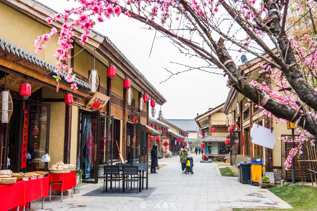 诗经里小镇由多个文化区组成,如国风广场,鹿鸣食街和小雅书社等,小镇