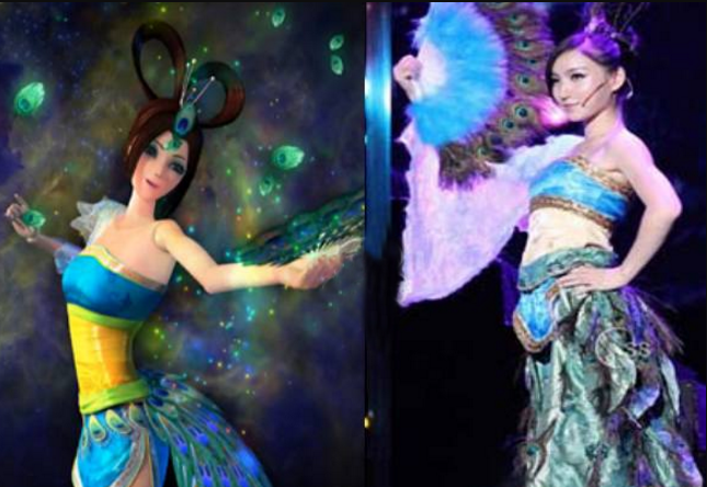 当叶罗丽仙子被真人cos后,罗丽眼神呆滞,文茜浓眉神似