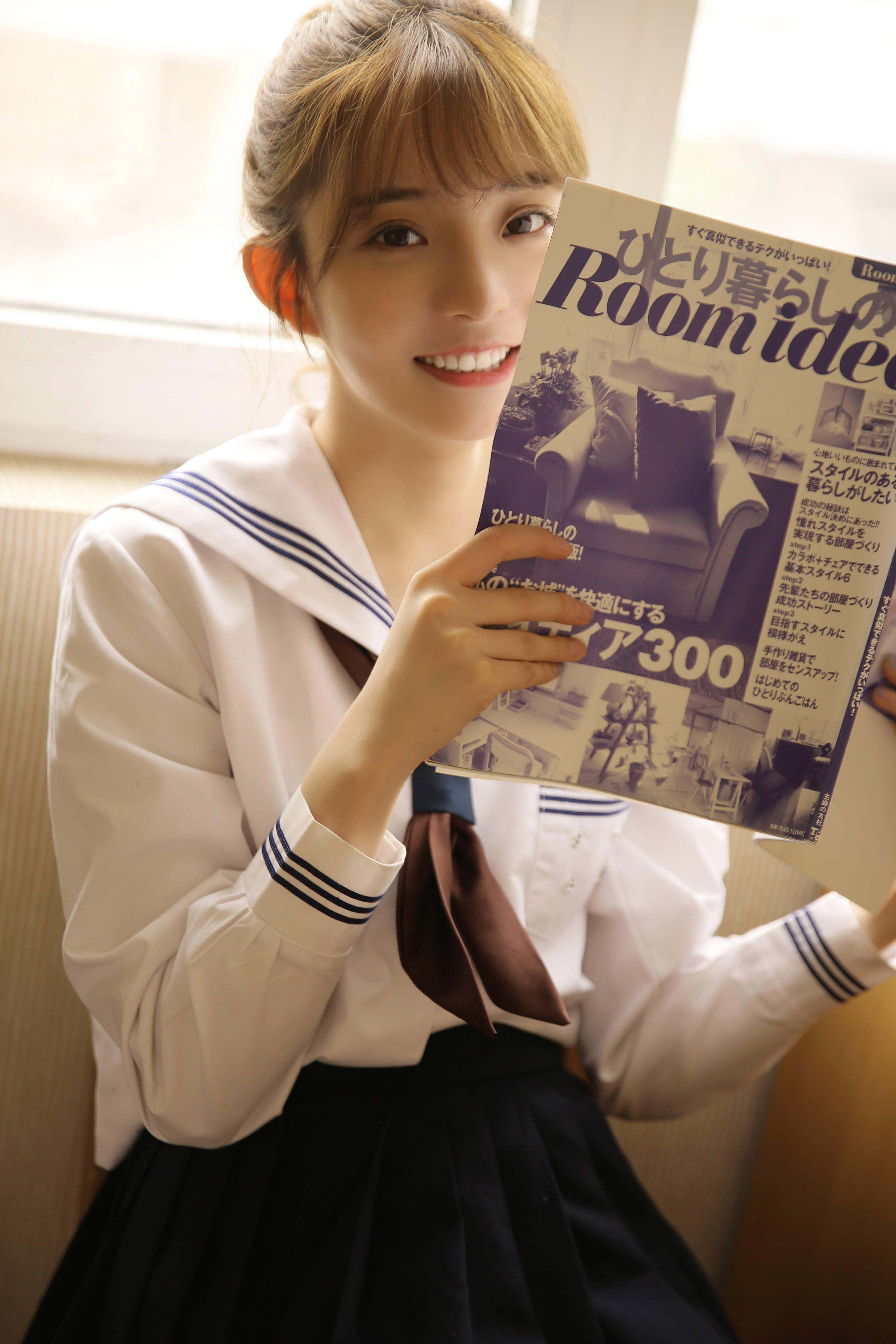 齐刘海水手服少女,青春里的初恋模样