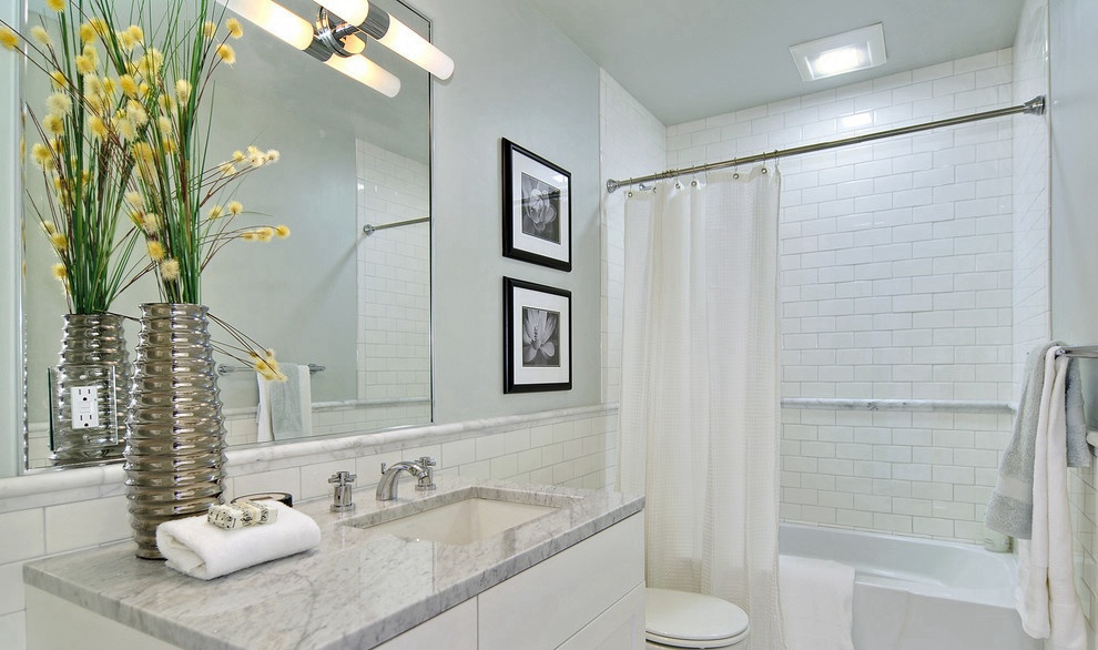 10款现代简约卫生间装修效果图,款款都是适合小户型