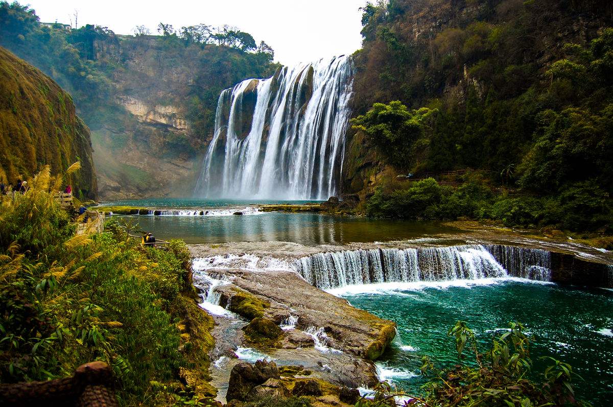 旅游:黄果树瀑布,贵州之地,大自然鬼斧神工之景