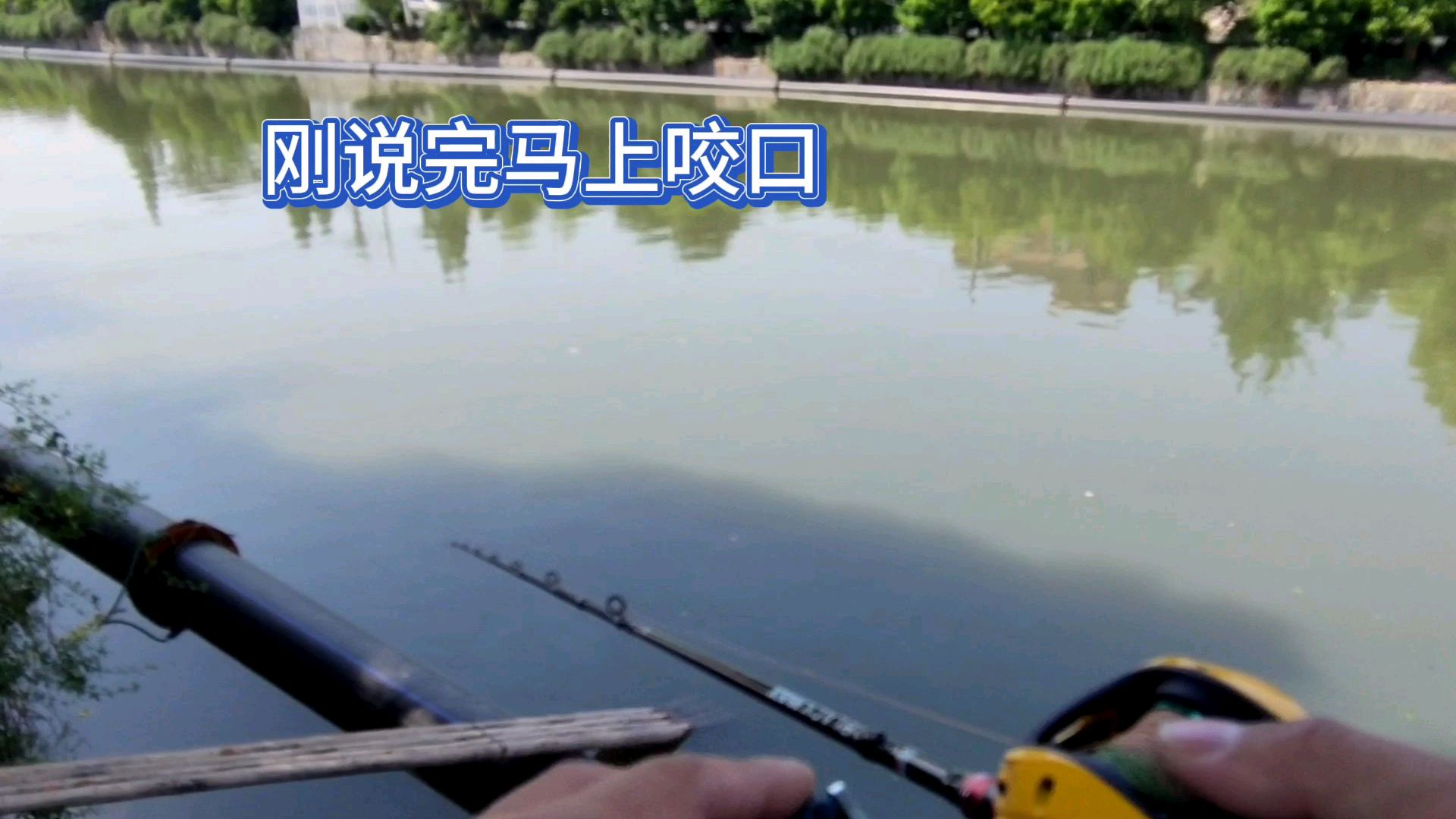 路亚白条,获钓友指点后终于上鱼,瓜子亮片使用也是有技巧的