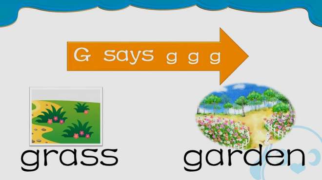 [图]亲宝英语课堂：字母G的发音及单词 garden garden