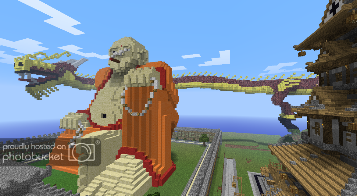 大神在《我的世界》建造如来佛祖雕像,玩家:这不是乐山大佛吗?