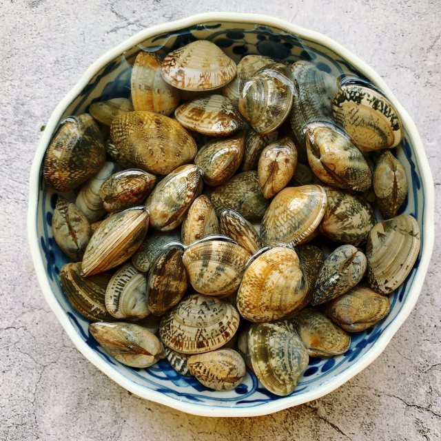 香辣花蛤拌金针菇,鲜味十足,色香味俱全,太好吃了