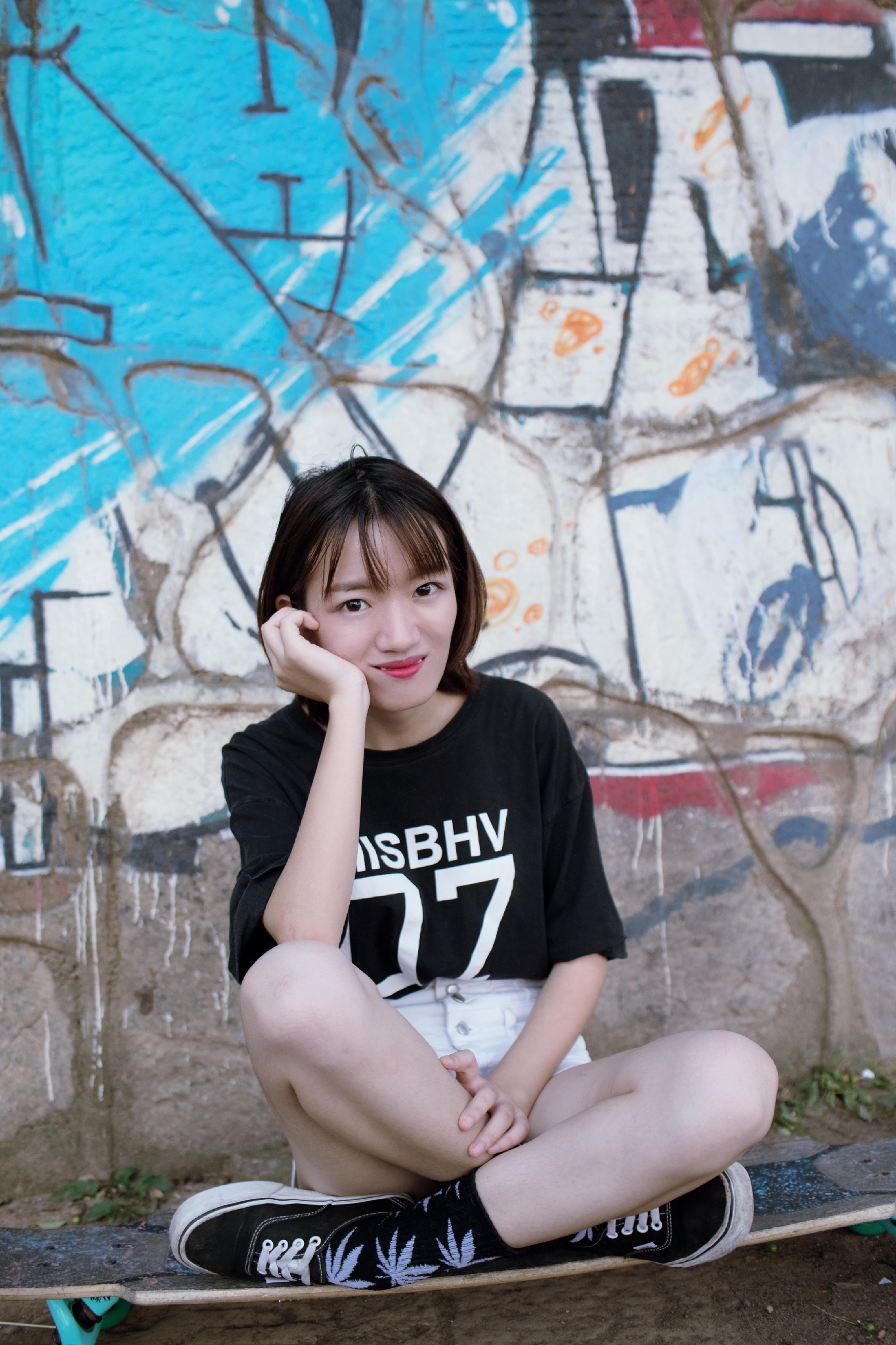 人像摄影 玩滑板的女生真迷人