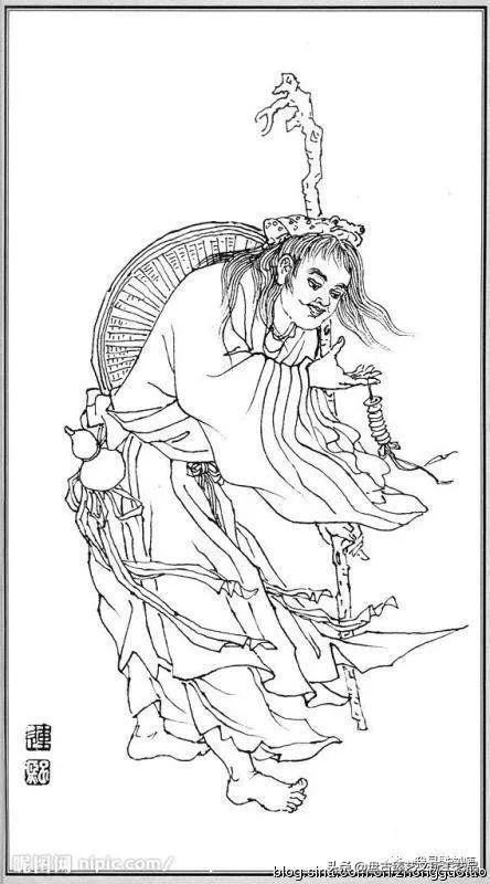 我是雕刻师,白描绘画雕刻图谱之《神仙》