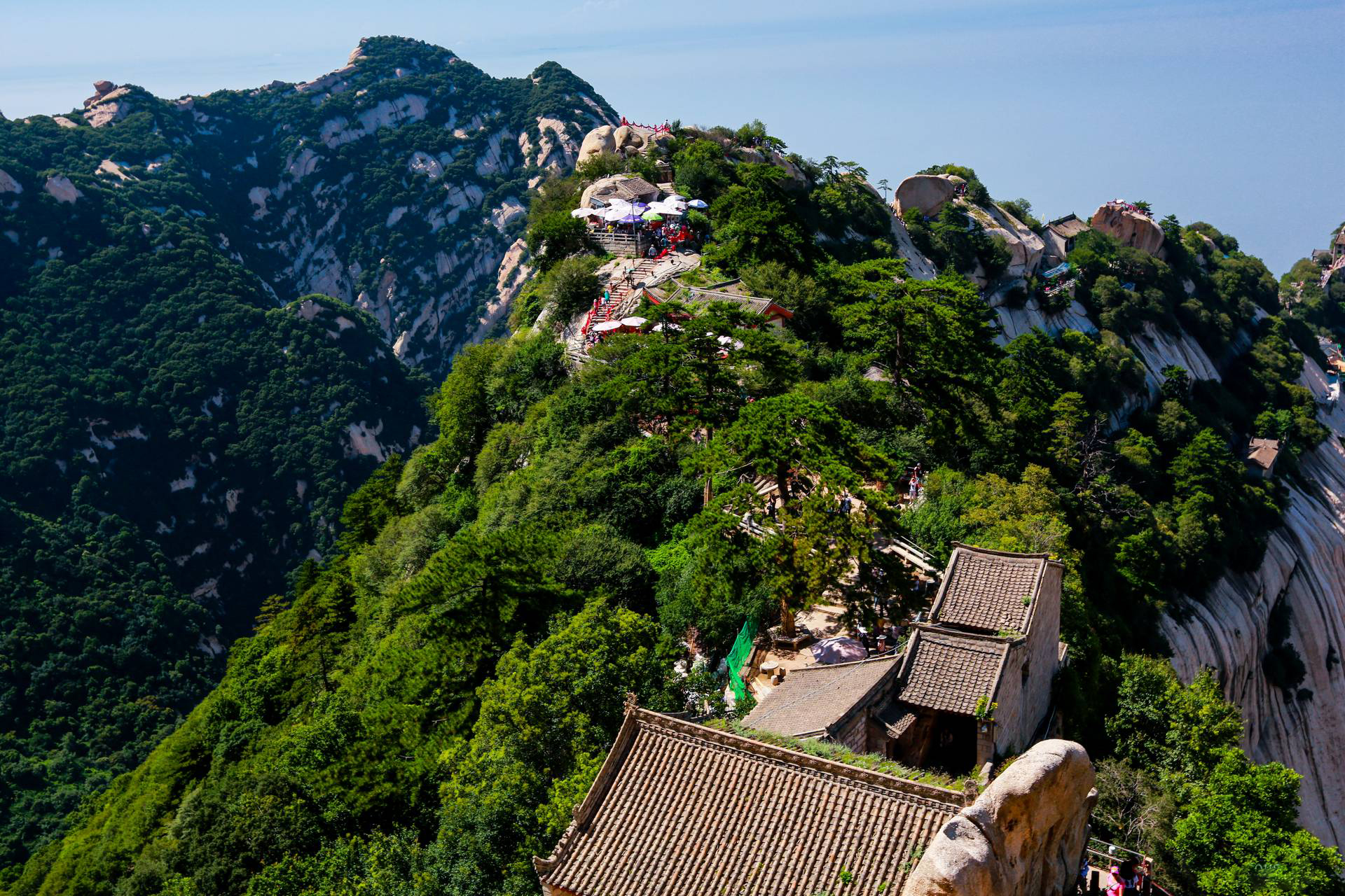 陝西西嶽華山風景實拍,華山論劍一較高下