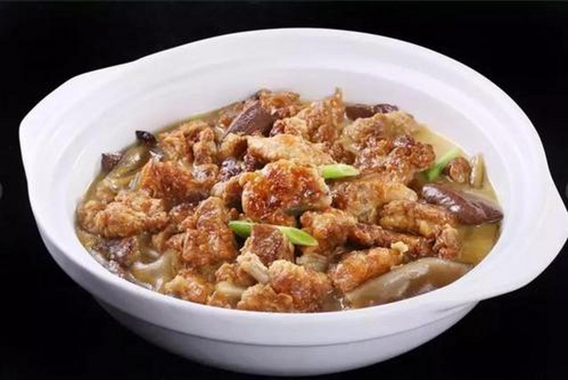 百城百味#面炕鸡是河南省信阳市息县传统的汉族名菜,属于豫菜系.