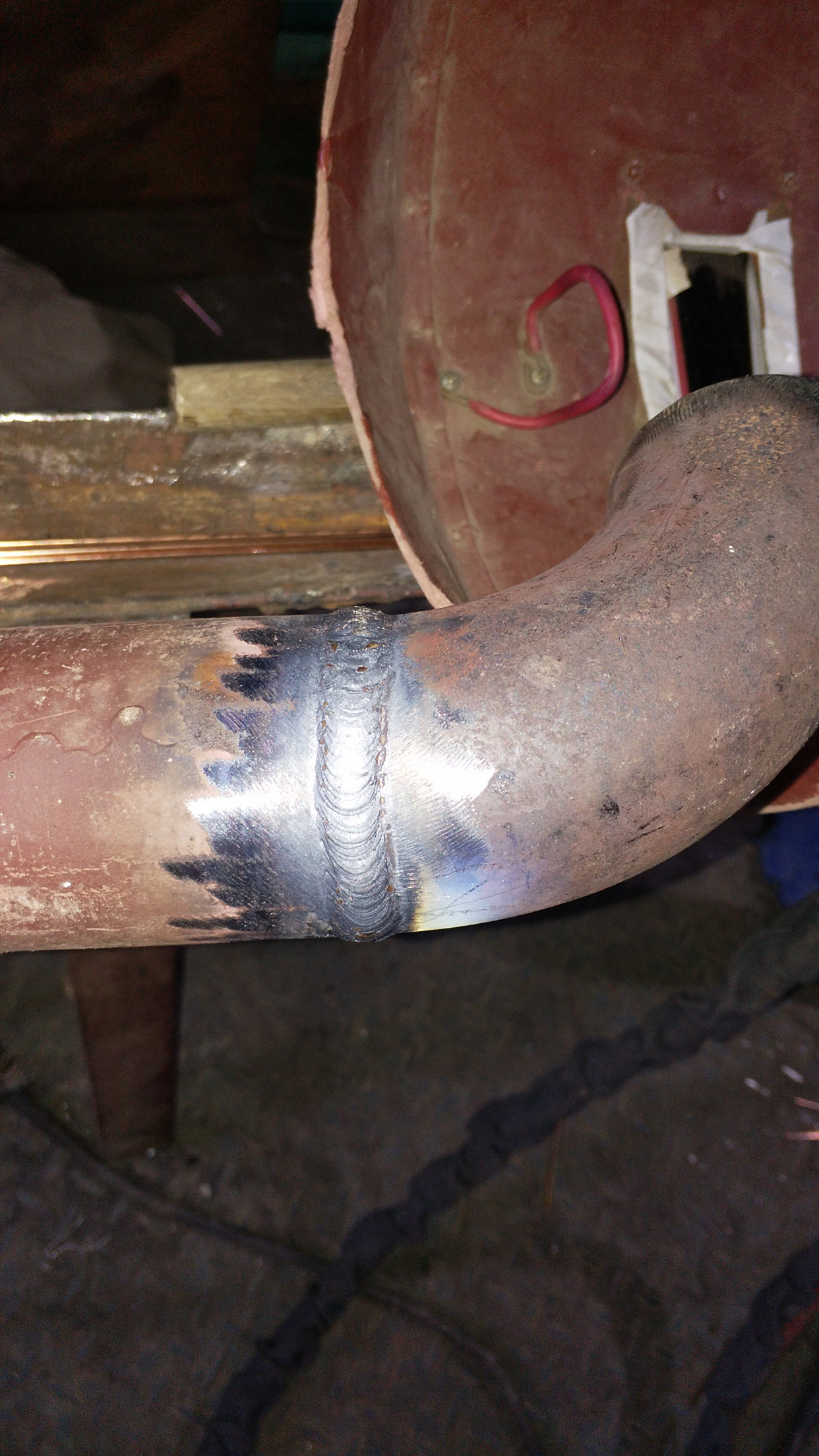 管道焊接图片,固定口多