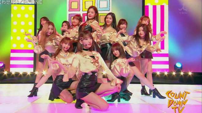 [图]IZONE《想要你说喜欢我》CDTV打歌现场，越听越好听