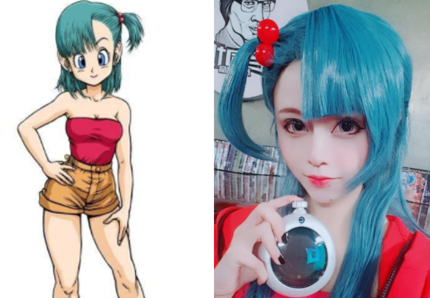 高颜值《七龙珠》cosplay,布尔玛清纯可人,悟空神还原