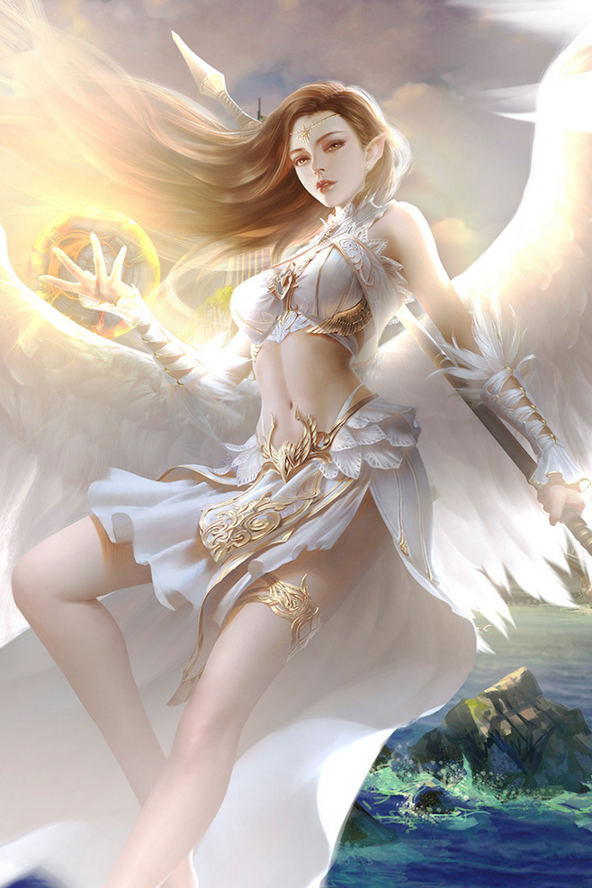 古风手绘绝美女神降临壁纸:愿恋人待你如初,从此深情不被辜负