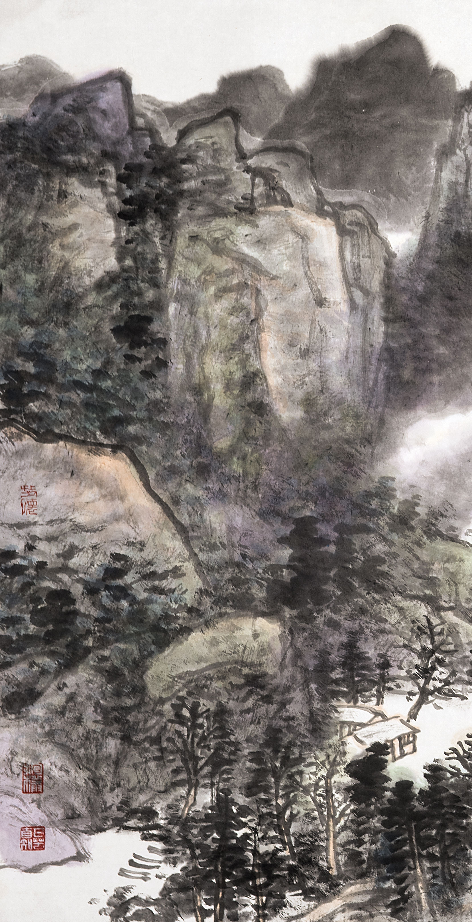 一个民间画家的国画山水:笔墨淋漓气势恢宏不输美协大师