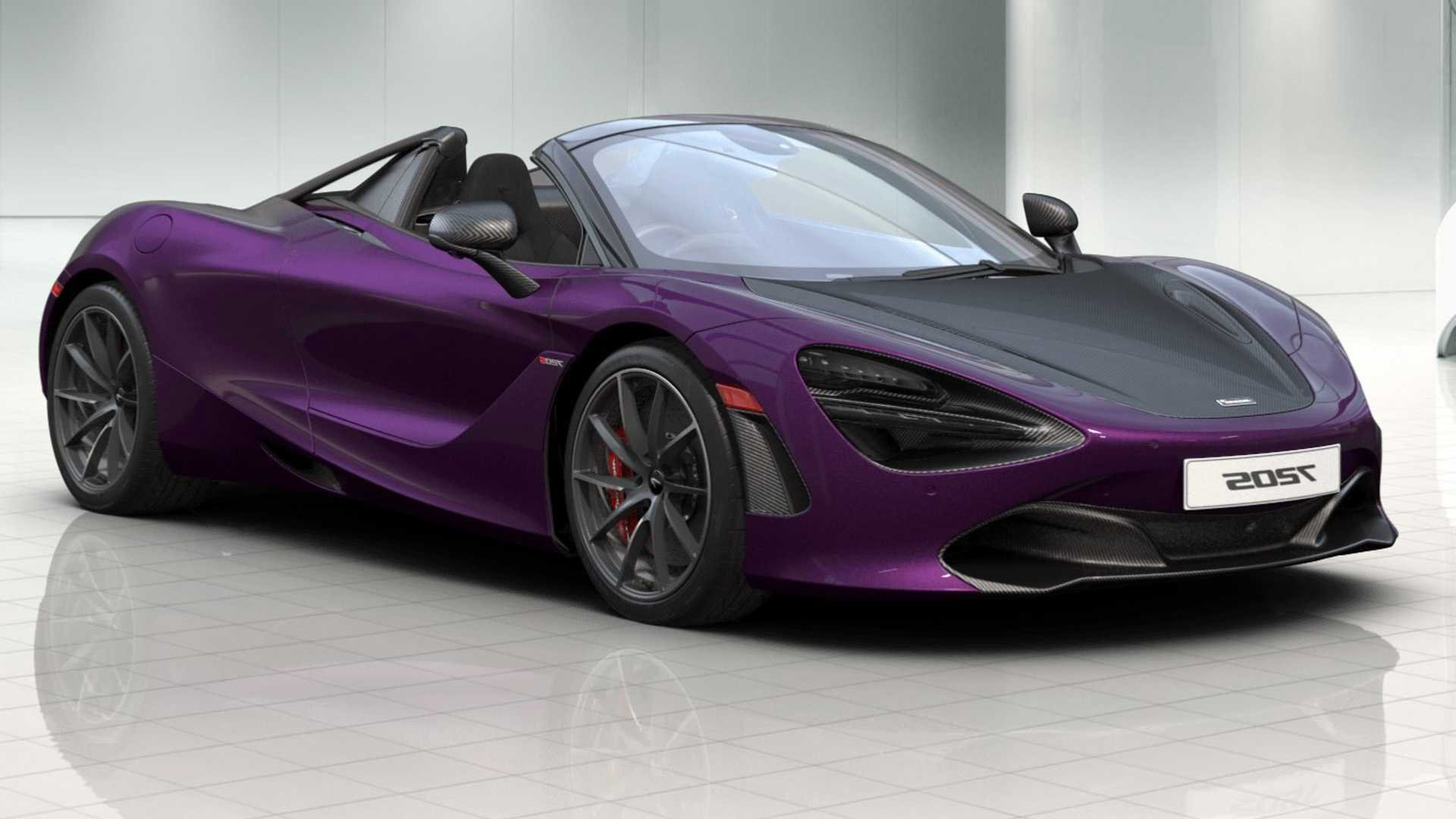 迈凯伦mclaren 720s spider,颜色超级的漂亮