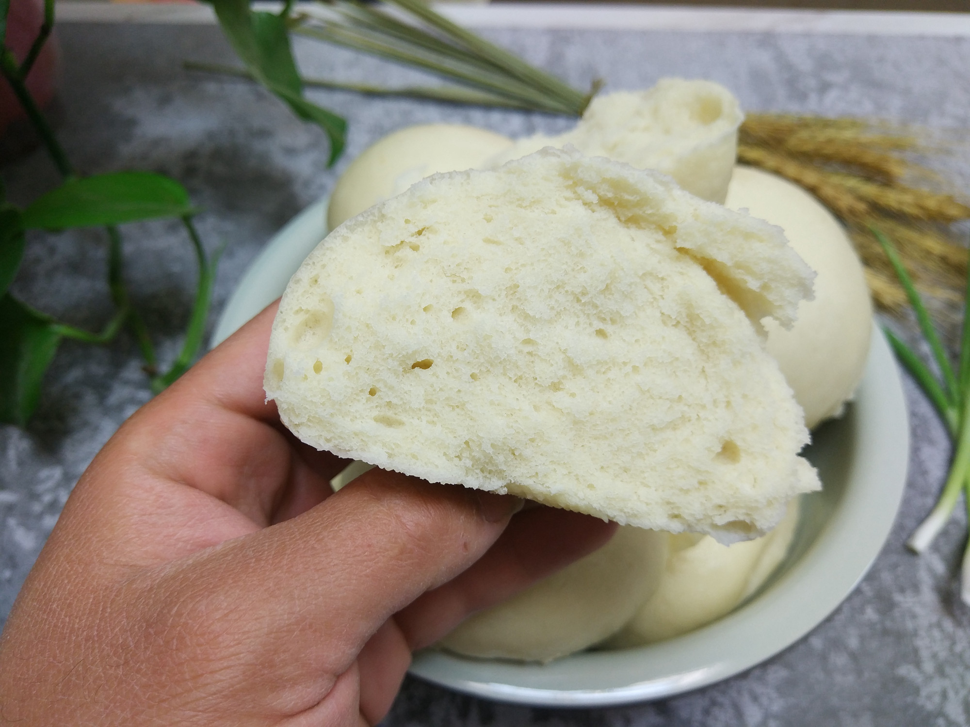 老公第一次蒸馒头,用了秘方,松软有嚼劲,老婆:改行卖馒头去