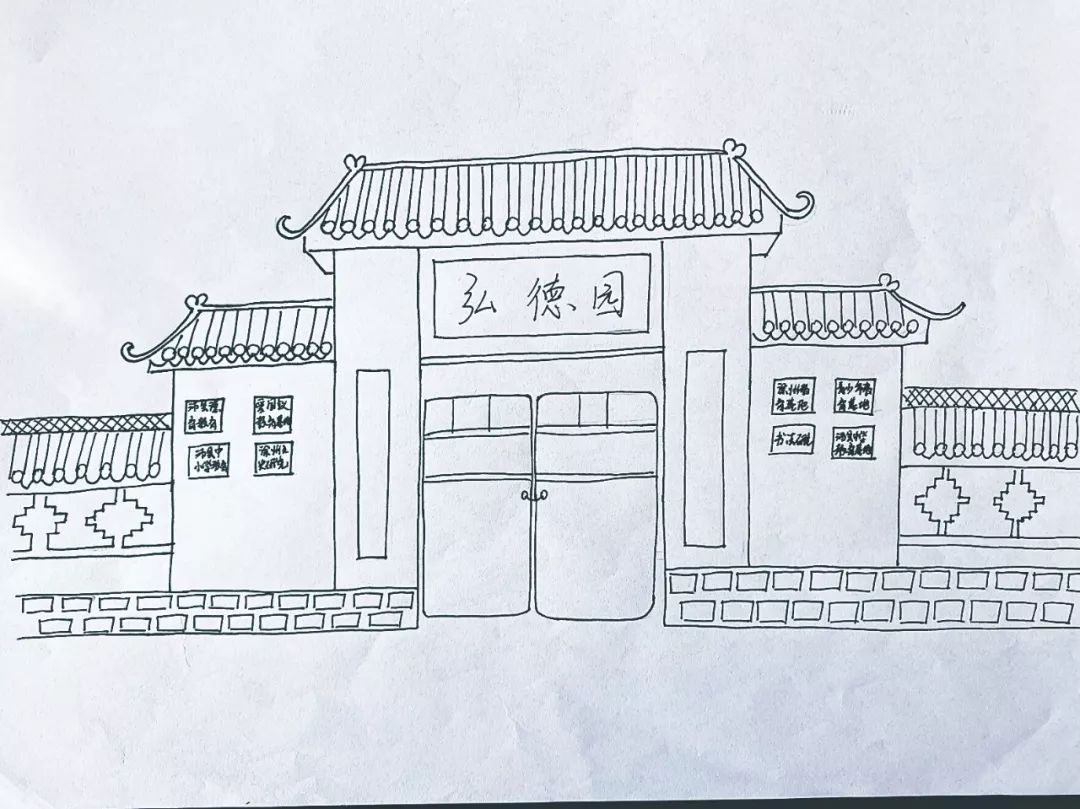 徐州标志性建筑简笔画图片