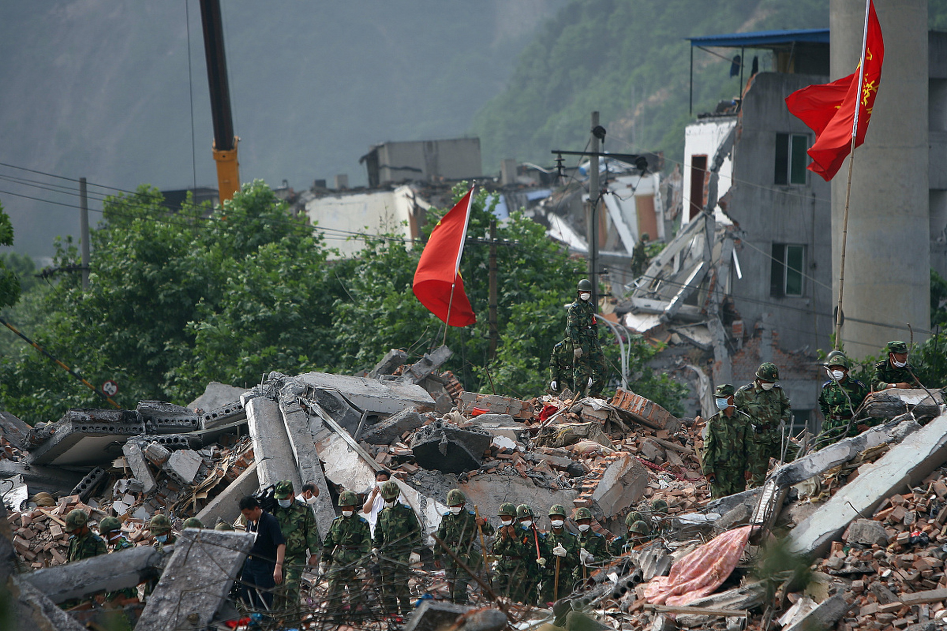 南充地震图片