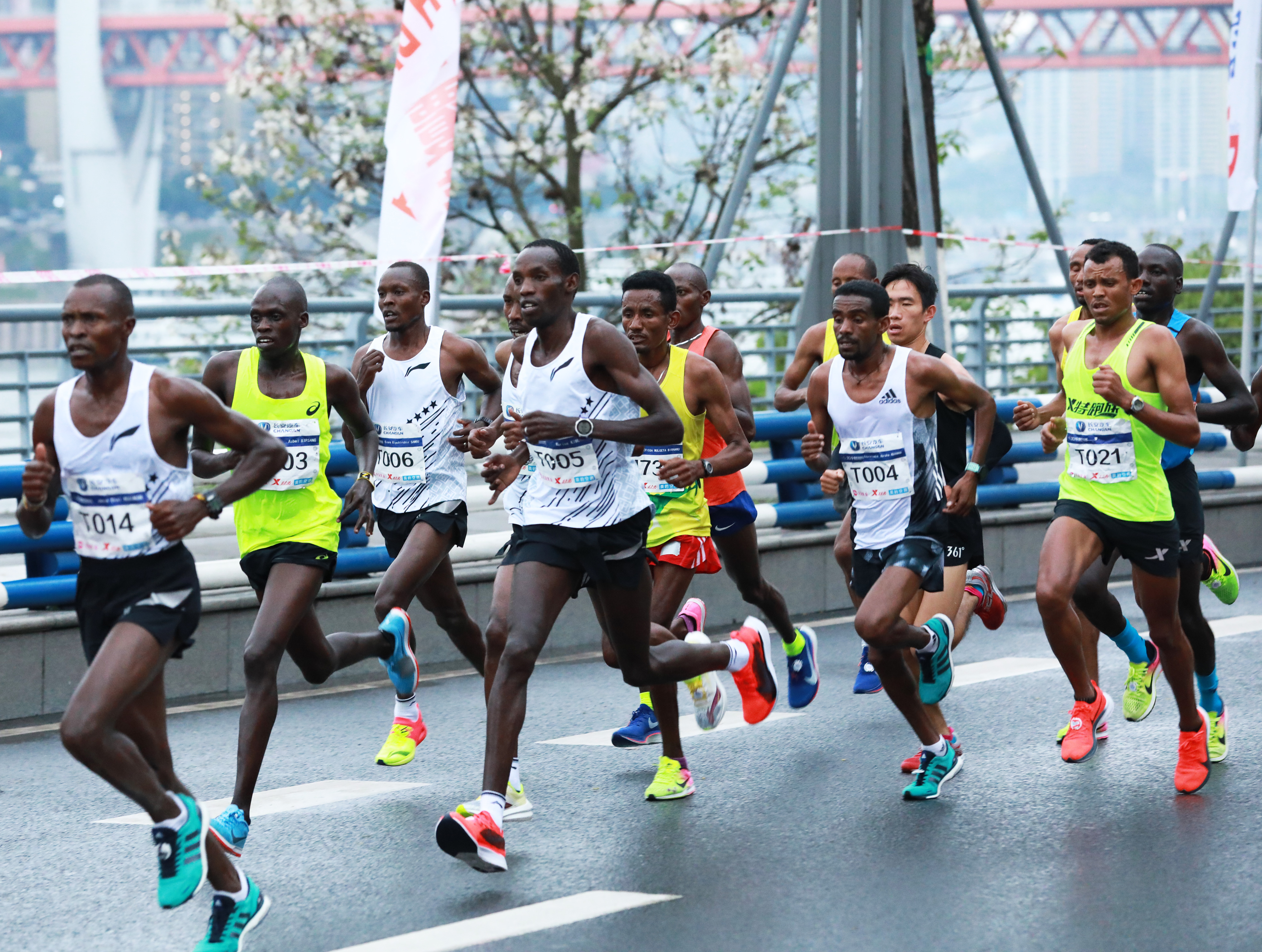 2019重庆国际马拉松赛鸣枪开跑