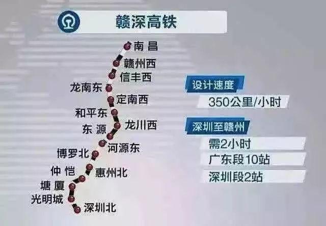 赣深高铁最新站点图图片