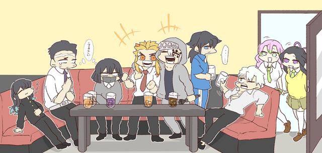 鬼灭之刃:q版九柱萌翻天,义勇高冷气质荡然无存!